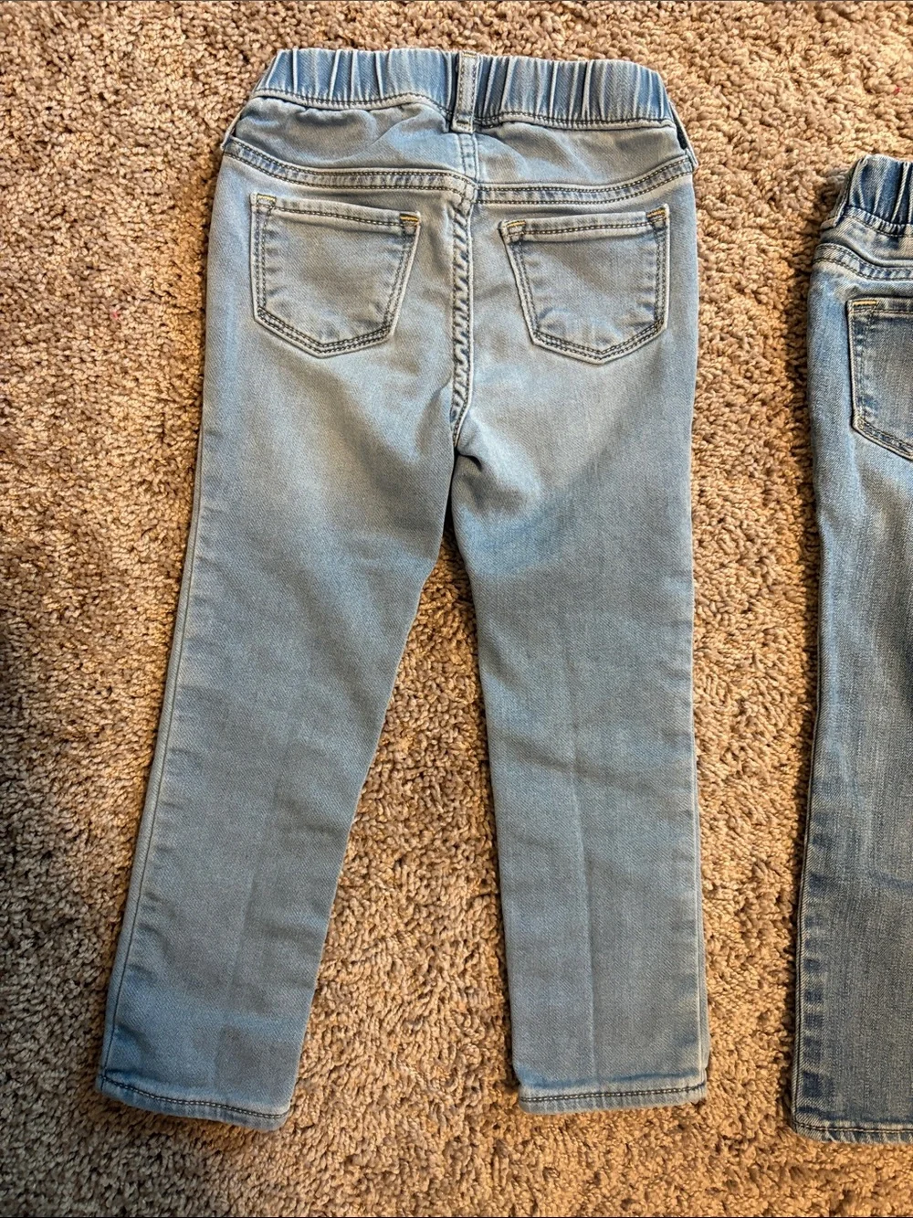 GAP Kids Light Blue Denim Jeans Pair - Elastic Waist Skinny Jeans